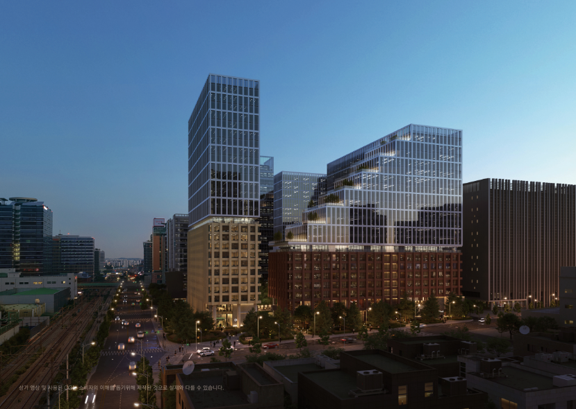 가산 퍼블릭 전경 항공 사진